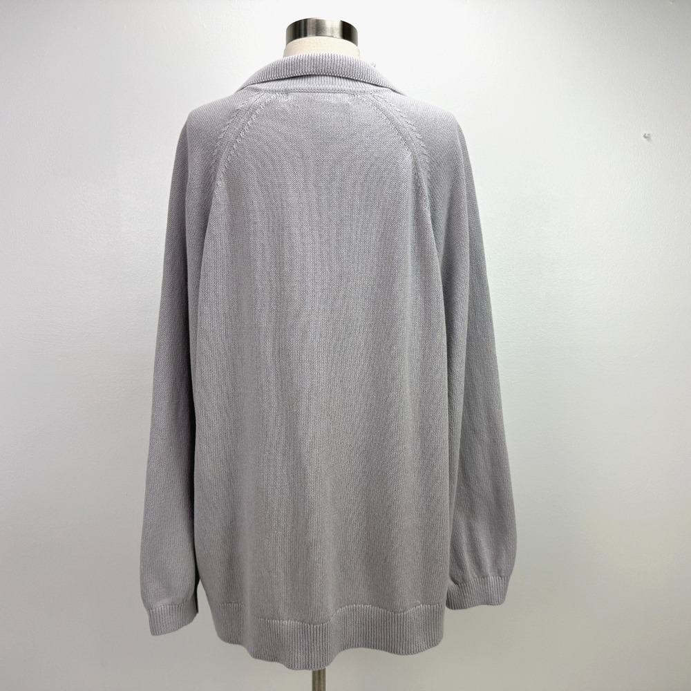 FP Beach Free People NWT Drea Sweater Sz S Oversized Collared Quiet Grey Cotton - Picture 6 of 16